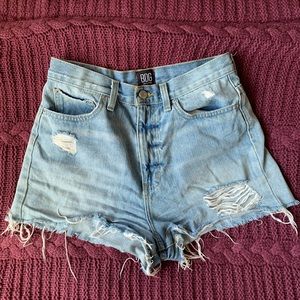 BDG high rise jean shorts